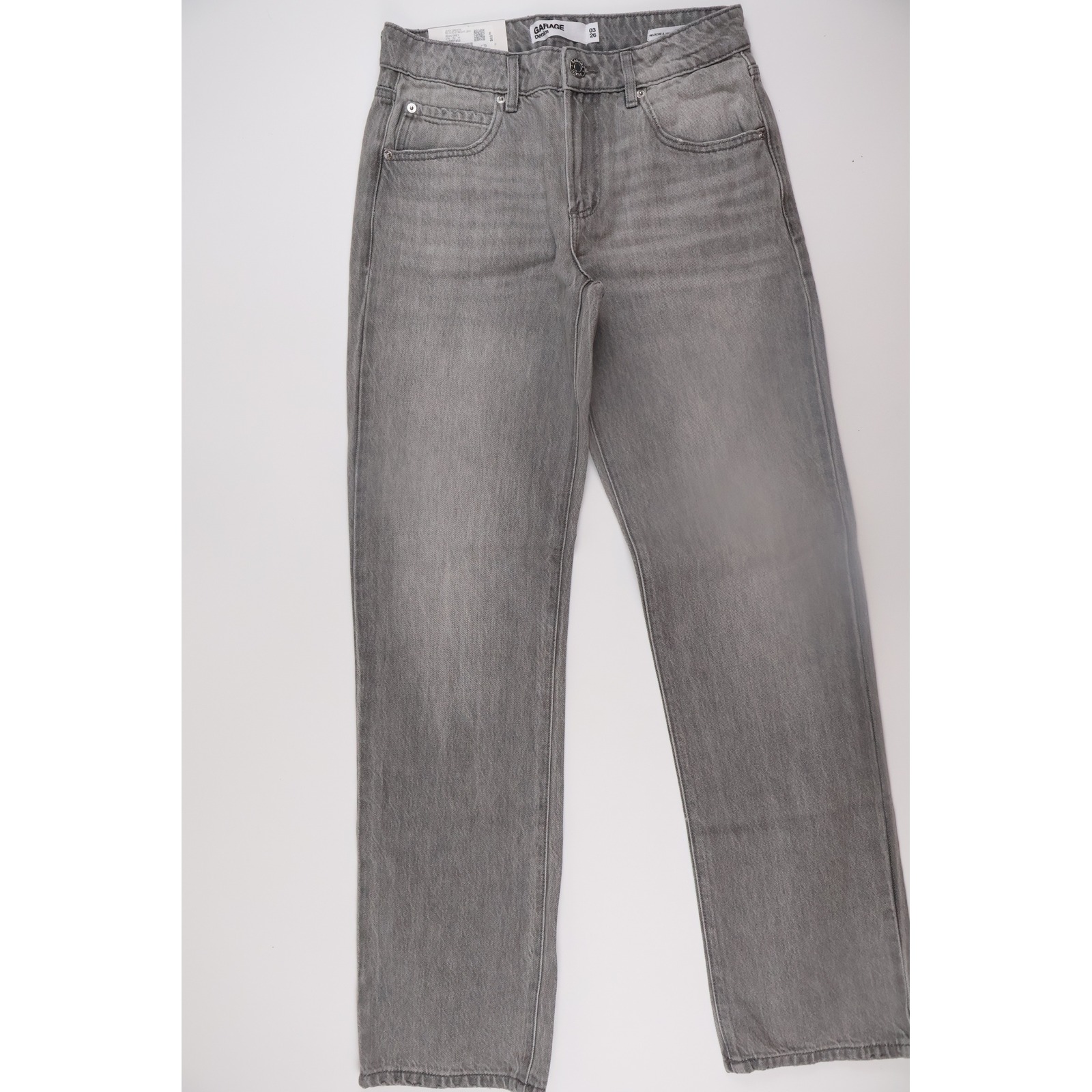 Garage Relaxed Straight Jeans 03/26 Iron Grey Denim Casual High Rise